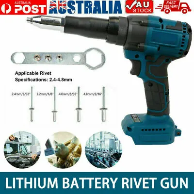 $75.99 • Buy Cordless Electric Rivet Gun Brushless W/LED Tool For Makita 18V Li-ion Battery