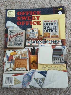 $2.50 • Buy Jeremiah Junction  Office Sweet Office  Cross Stitch Leaflet # JL159 