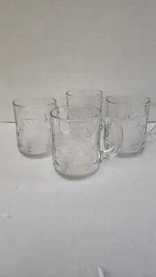 Vintage Gingerbread House Glass Mugs By Luminairc Set Of 4 • $9.99