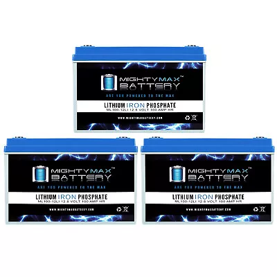 Mighty Max 12V 100AH Lithium Battery Compatible With Viper Fang 20 20T - 3 Pack • $759.99