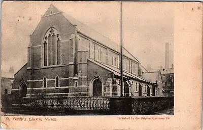 Nelson St Phillip's Church 1904 Lancashire - KEIGHLEY Postmark • £5