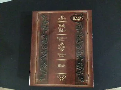 Holy Bible KJV Genuine Leather Benny Hinn Ministries Deluxe Edition • $65