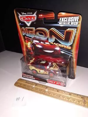 Disney Cars Neon Racers McQueen Target - Pixar -2013 Rare Diecast Metal Car #1 • $38.54