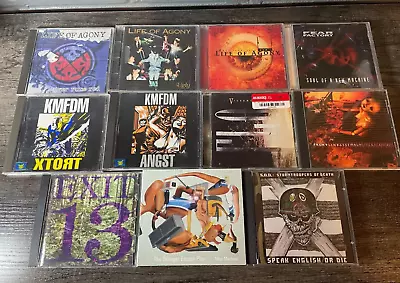 13 Metal CD Lot KMFDM Life Of Agony SOD Fear Factory Front Line Assembly • $10