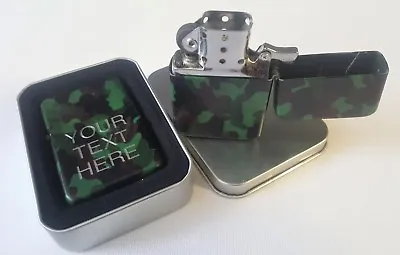 £4.26 • Buy Engraved CAMOUFLAGE Personalised Star Lighter Petrol Birthday Valentines Gift