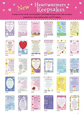 £2.50 • Buy Heartwarmers Credit Card Style Keepsake Card & Envelope 3.5  X 2 
