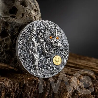 Shaolin Kung Fu Dragon Martial Arts Styles 62.2g Silver Coin 5$ Niue 2023 • $137.50