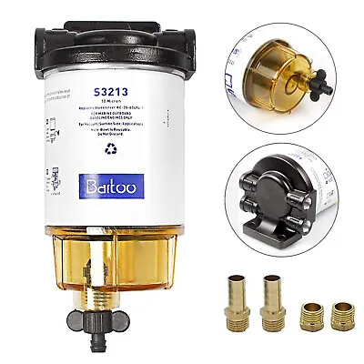 S3213 Boat Fuel Water Separator Marine For Mercury Yamaha Outboard 10 Micron US • $26.59