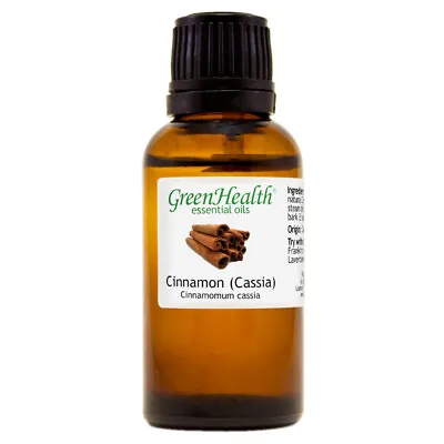 GreenHealth Cinnamon (Cassia) Essential Oil 100% Pure Many Sizes Free Shipping • $8.19