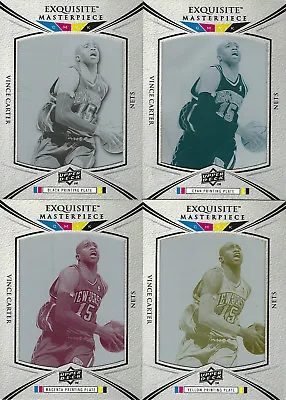 2008-09 Vince Carter UD Exquisite MASTERPIECE Printing Plate Set New Jersey Nets • $1800