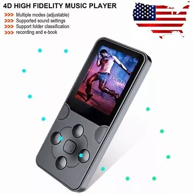 MP3 Player 64GB Support FM Radio Recorder HiFi Music Portable Built In Speakers • $17.66