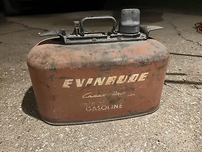 Vintage Evinrude Gas Can Vintage Nautical Decor. Has All Kinds Of Charecter  • $79.99