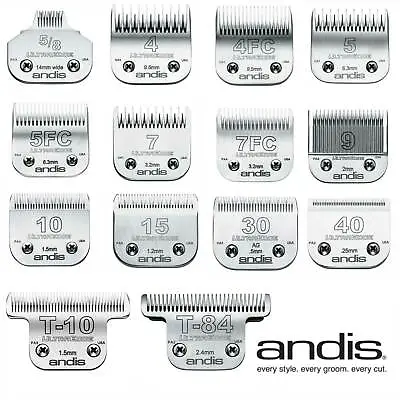 Andis Ultraedge Detachable Clipper Blades Dog & Cat Grooming Suit Wahl Oster A5 • $43.50