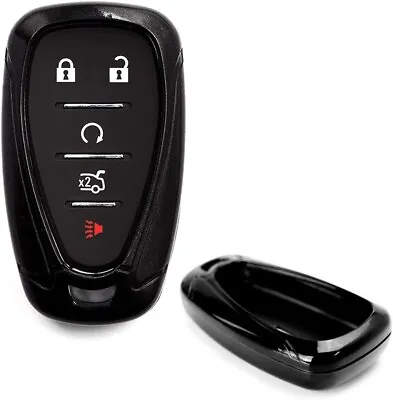 Glossy Black Smart Key Fob Shell For Chevy Camaro Malibu Cruze Spark Volt Bolt • $11.69