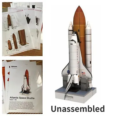 £10.18 • Buy 1: 150 Space Shuttle Atlantis Paper Model Space Rocket Craft Unassembled Model