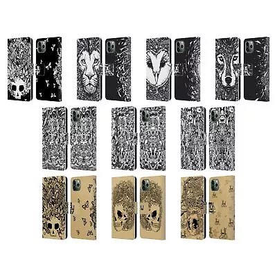 HEAD CASE DESIGNS DOODLE MIX LEATHER BOOK WALLET CASE FOR APPLE IPHONE PHONES • $18.95