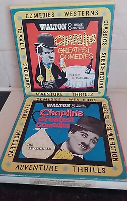 2 Walton 8 Home Movies= Chaplin= Charlie Shanghaied & The Adventurer • £10