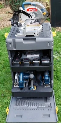 £185 • Buy Ryobi Csc-185 Compound Mitre Saw,18v Cordless Saw Work Station Trolley Tool Box.
