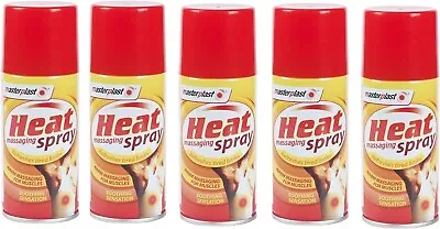 5x 150ml Deep Heat Spray Massaging Instant Muscle Sports Injury Back Pain Relief • £11.99