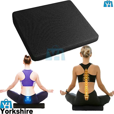 Seat Cushion Memory Foam Back Support Wedge Chair Car Posture Lumbar Orthopedic • £12.90