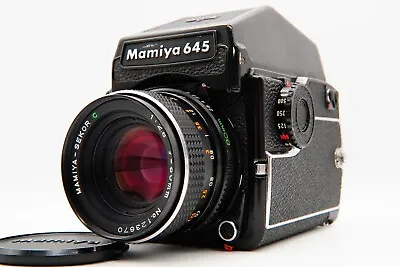 N MINT Mamiya 645 1000s Waist Level Finder Sekor C 80mm F2.8  Lens From JAPAN • $436.17