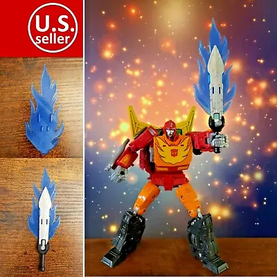 $4.49 • Buy Kingdom Rodimus Prime Upgrade Kit Blue Fire Effect Transformers WFC-K29 TF-Lab