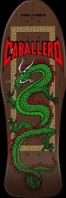 Powell Peralta Steve Caballero Skateboard Deck - Chinese Dragon - Brown Stain • $84.90
