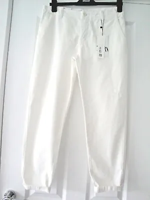 £14.95 • Buy Zara Jeans Bnwt Size Small 8 10  Chinos Trousers White Ladies Girls