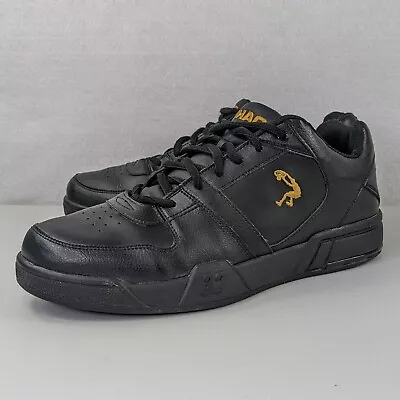 SHAQ Shaquille O'Neal Leather Shoes Mens Size 12 Black Leather Casual Sneakers  • $35