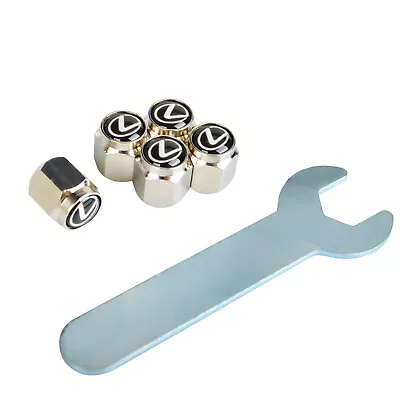 5Pcs Tire Valve Air Dust Cover Stem Caps With Wrench Fit For Car Truck SUV Bike • $4.74
