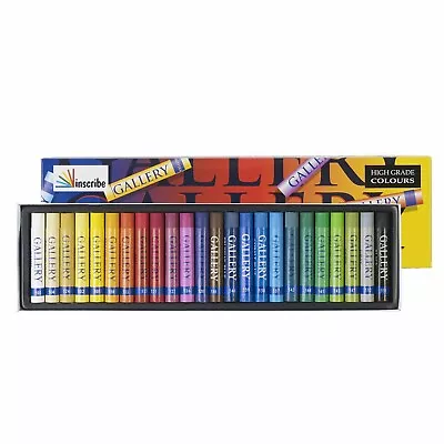 Inscribe Gallery Art Oil Pastels Box Set Of 24 Assorted Colours. Artists Pastels • £12.99