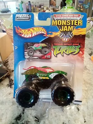 Hot Wheels Monster Jam Teenage Mutant Ninja Turtles RAPHAEL Truck #40 1:64 2002 • $14.99
