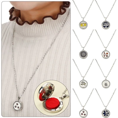 $3.47 • Buy Oil Diffuser Necklace Aromatherapy Pendant Aromatherapy Diffuser Necklace