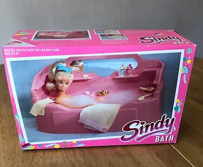 £30 • Buy Vintage Hasbro Sindy Pink Bath & Accessories - Le Bain