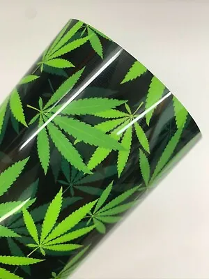 12  X 15  Marijuana/Hemp Green Leaf Heat Transfer Vinyl (HTV) T-Shirt Crafts  • $7.95