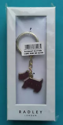 £19.95 • Buy 🆕 New Sealed. Radley Dog Key Ring - Pageant Berry Red Glitter. Free P&p