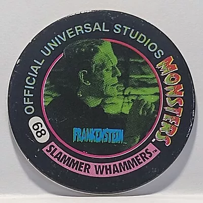 Vintage Pog / Milk Cap * Slammer Whammer Universal Monsters * #68 * Bin77 • $0.73
