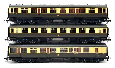 Bachmann 00 Gauge - Rake Of 3 Gwr Shirtbutton Collett Coaches - Unboxed • £44.95