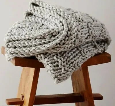 £2.99 • Buy Knitting Pattern For Blanket ~ Easy Knit Ideal For Beginners (v157)