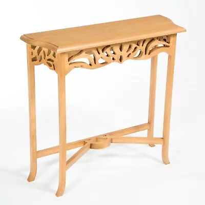 Slim Console Table Solid Rubberwood Console Hall Telephone Table FU-PL-006-HUV • £81