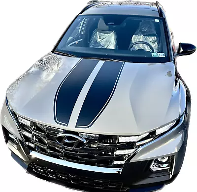 2022-up Hyundai Santa Cruz Dual Rally Stripe Hood Only Vinyl Graphics Kit • $169.95