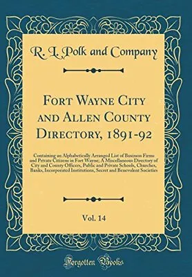 Fort Wayne City And Allen County Directory ... By Company R. L. Polk  Hardback • $24.11