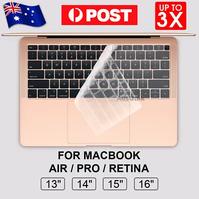 Ultra-Clear Silicone Keyboard Cover For Macbook Air Retina Pro 13  14  15  16  • $11.95