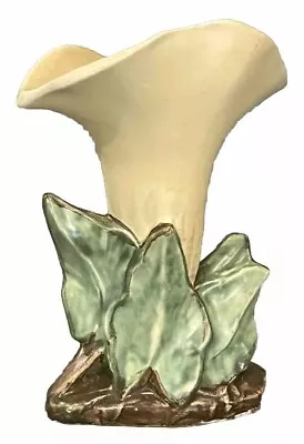 McCoy Single LILY Vase Vintage Pottery Flower Calla Lily 8  Tall • $29.95