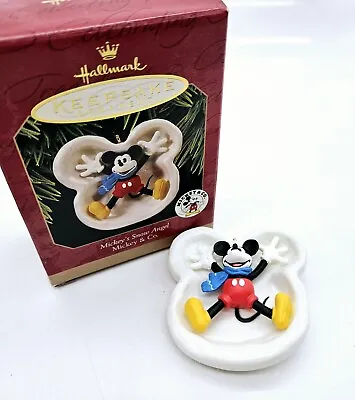 Hallmark Disney Mickey Mouse Snow Angel Keepsake Ornament In Box  • $7.95