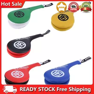 Kid Taekwondo Double Kick Paddle Target Pad Strike Punch Boxing TKD MMA Train UK • £7.31