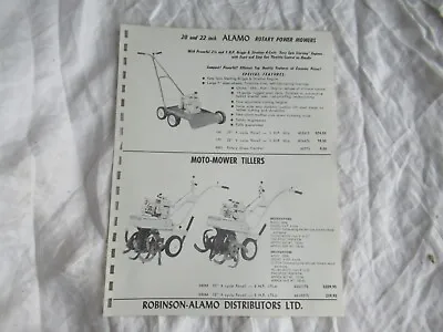 Moto Mower Snow Thrower Tillers Specification Sheet Brochure • $5.99