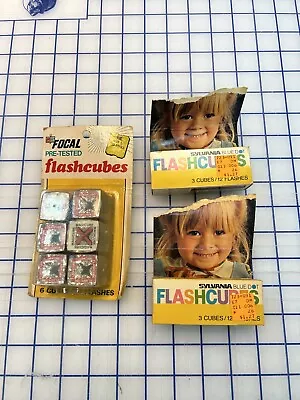 Vintage Camera Flash Cubes 6 Focal And 5 Sylvania Cubes • $10.50