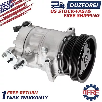 A/C Compressor For VW JETTA 2.5L 05-14 Golf 10-14 Passat R32 08 DOUBLE PULLEY • $120.96