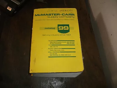 McMASTER-CARR CATALOG No. 99 NEW JERSEY • $39.99